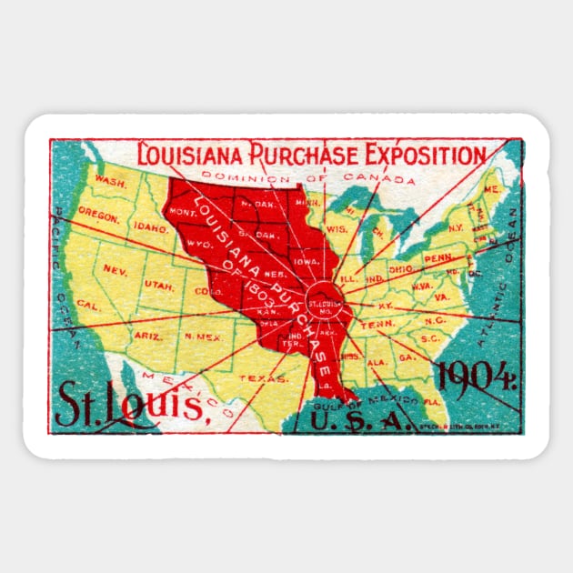 1904 Louisiana Purchase Exposition Sticker by historicimage